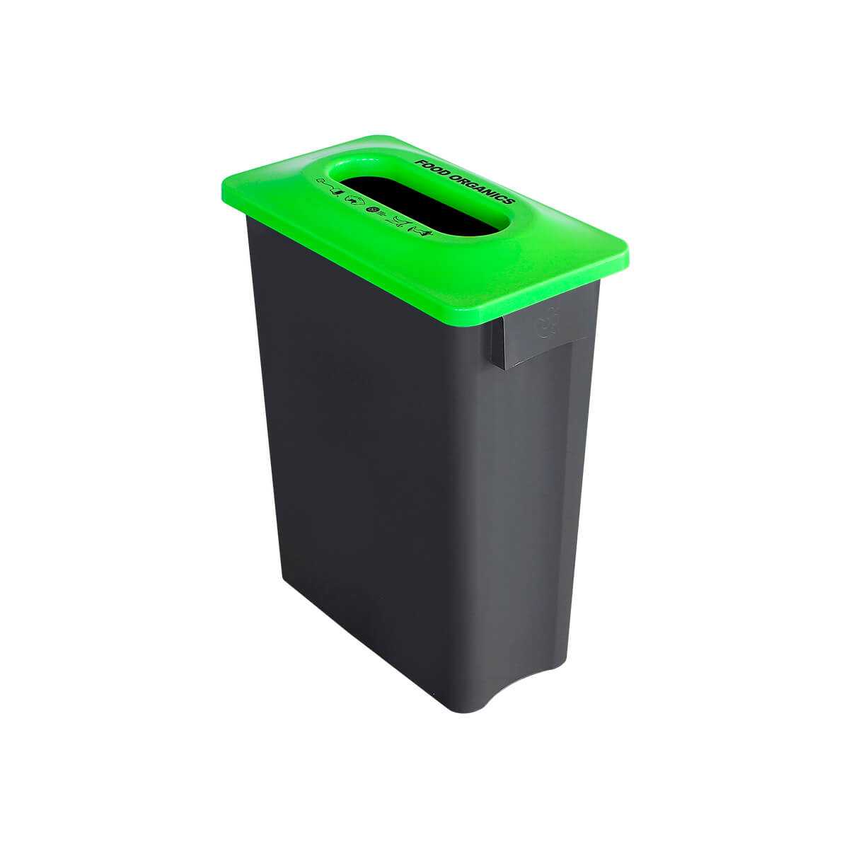 New Homepage 17 Multisort 60l Bin Grey With Food Organics Green Lid