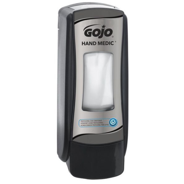 New Homepage 12 GOJO ADX HAND MEDIC MANUAL DISPENSER CHROME/BLACK