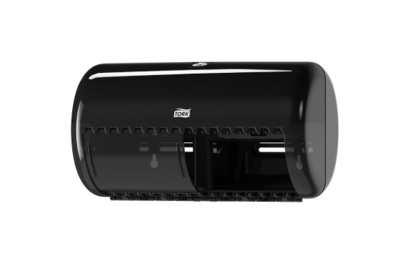 New Homepage 11 Tork Twin Toilet Roll Dispenser Black T4