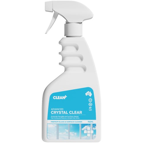 Clean Plus Crystal Clear Premium Glass Surface Cleaner 750ml 2 Clean Plus Crystal Clear Premium Glass Surface Cleaner 750ml 2