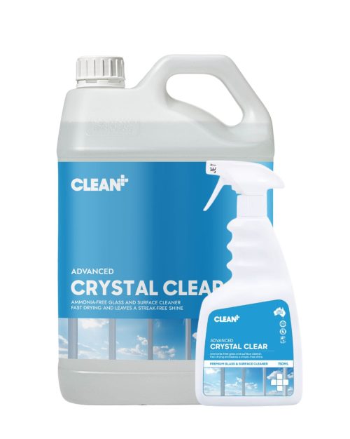 Clean Plus Crystal Clear Premium Glass Surface Cleaner 750ml 2 Clean Plus Crystal Clear Premium Glass Surface Cleaner 750ml 2